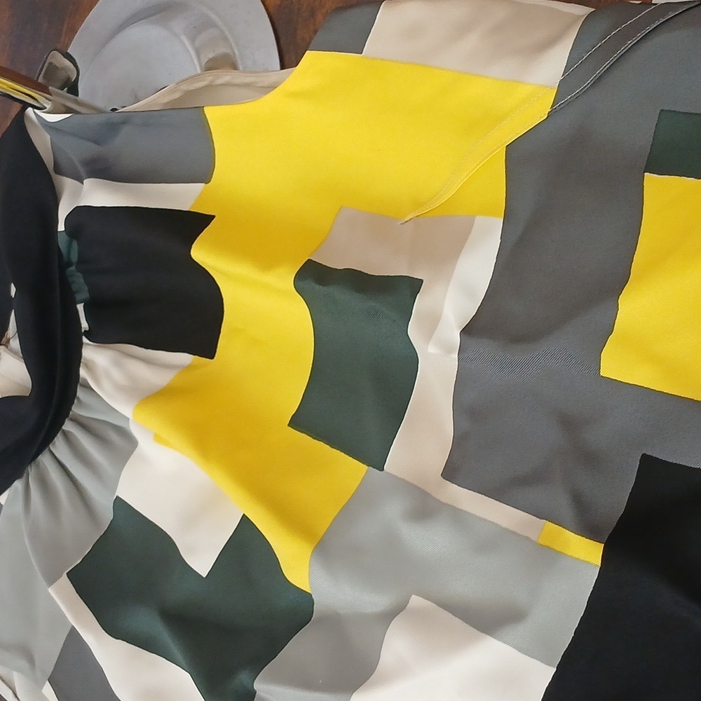 BNW/O TAGS Kate Spade ♠️ Geometric Colorblock Sleeveless Blouse Womens Size 2 - Picture 10 of 15